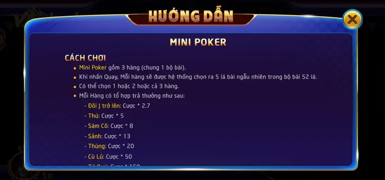 Đánh Giá Thuật Toán Phân Phối Bài Sảnh Table Game Mini Poker Tại VaoBet