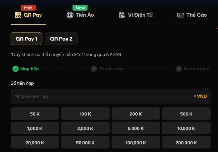 Nạp Tiền VaoBet Hướng Dẫn Cấp Vốn Tự Động Siêu Tốc Cho Chiến Binh