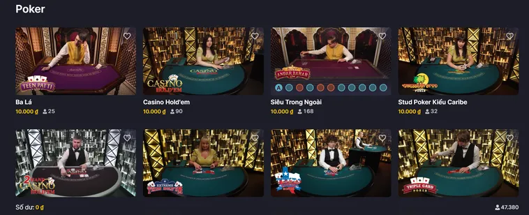Trải Nghiệm Sảnh Bài Poker Tại VaoBet Đấu Trường Trí Tuệ Quốc Tế