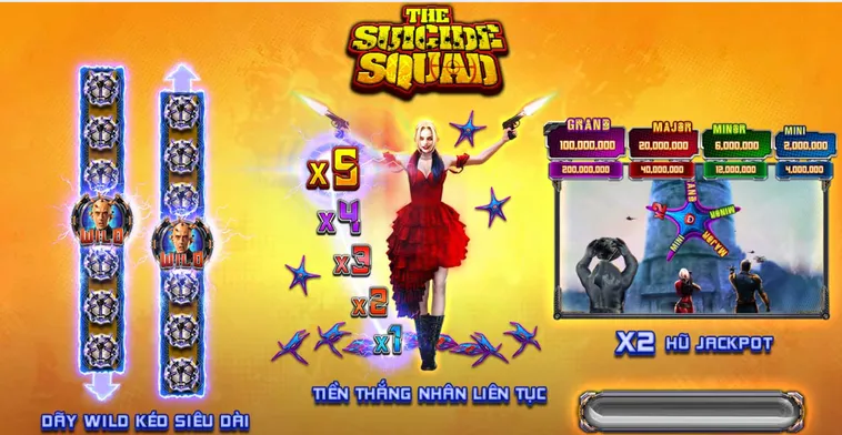 Chiến Thuật Khai Thác Vòng Quay Slot Game Suicide Squad Tại VaoBet